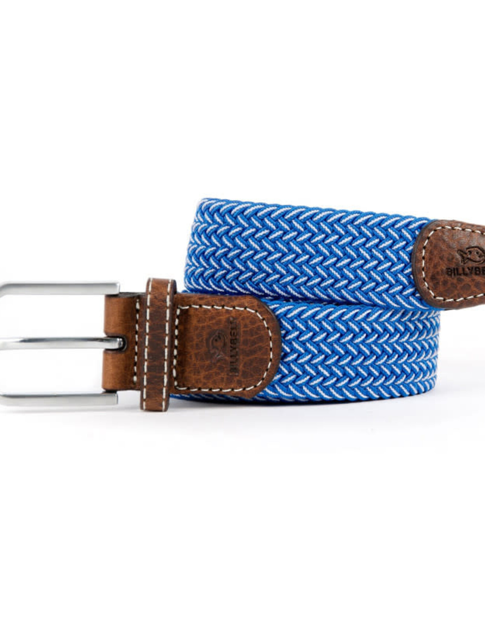 Riem visgraat blauw/ecru T1