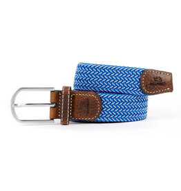 Riem visgraat blauw/ecru T1