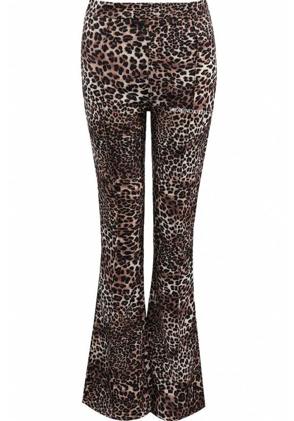 'BODINE' - LEOPARD CLASSY FLAIR PANTS