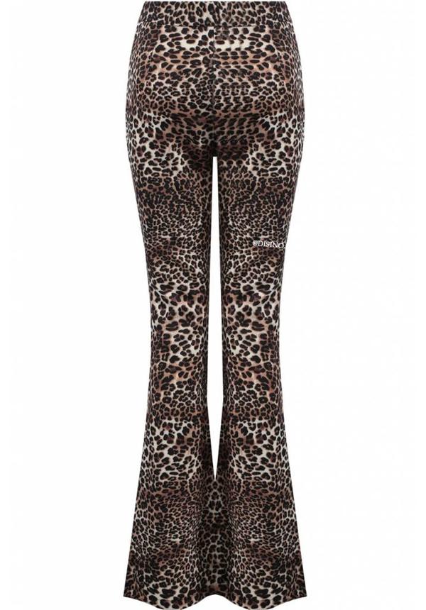 'BODINE' - LEOPARD CLASSY FLAIR PANTS