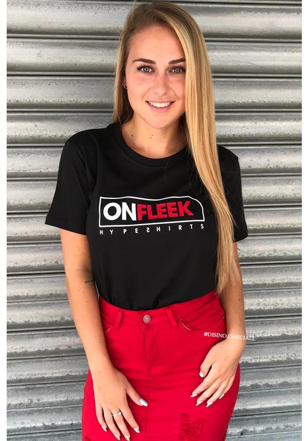 BLACK - 'ON FLEEK' - PREMIUM QUALITY TEE