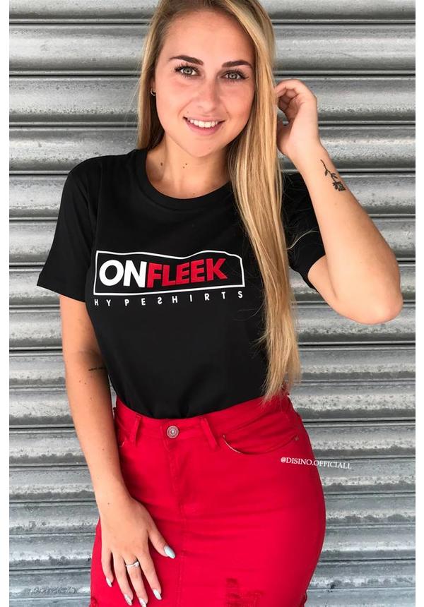 BLACK - 'ON FLEEK' - PREMIUM QUALITY TEE