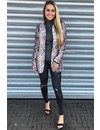 CAMEL - 'AALIYAH' - SNAKE PRINT GOLD BUTTON BLAZER