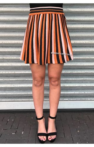 OCHER - 'KEISHA' - GLITTERLY STRIPED SKIRT OCHER - 'KEISHA' - GLITTERLY STRIPED SKIRT