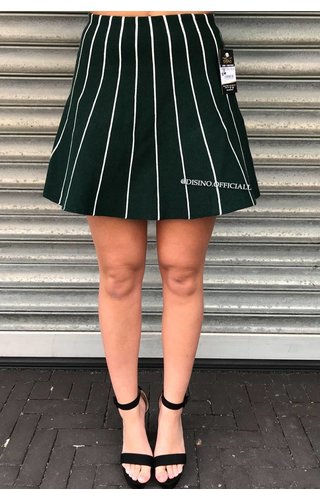 GREEN - 'JULIA' - STRIPED A-SKIRT GREEN - 'JULIA' - STRIPED A-SKIRT