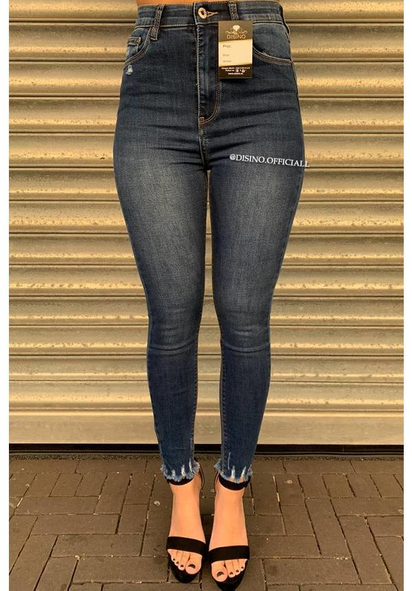 QUEEN HEARTS JEANS - MEDIUM BLUE - PERFECT SUPER HIGH WAIST - 9171