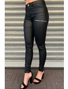 BLACK - WAX LOOK PERFECTLY SKINNY JEANS