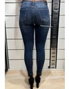 QUEEN HEARTS JEANS - MEDIUM BLUE - SKINNY PAILLET DETAILS - 9531