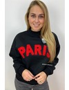 BLACK - 'PARISA' - PARIS SWEATER ROUND NECK