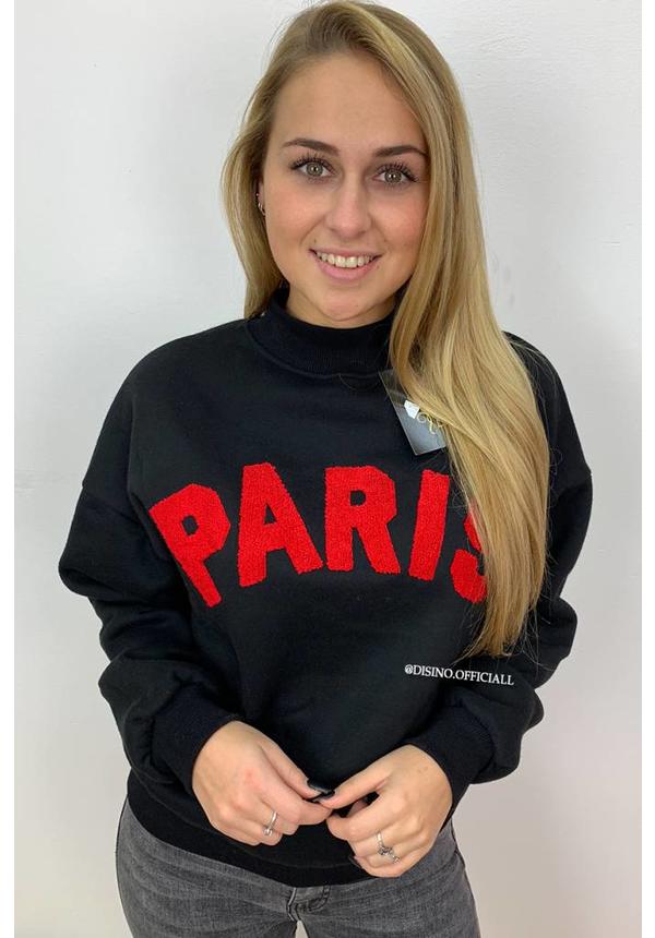 BLACK - 'PARISA' - PARIS SWEATER ROUND NECK