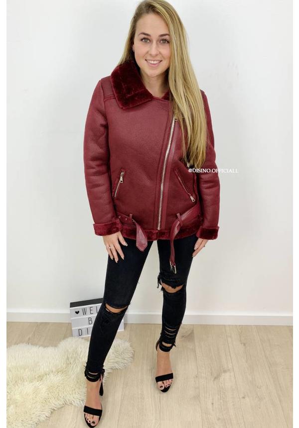 BURGUNDY - PREMIUM QUALITY LAMMY COAT