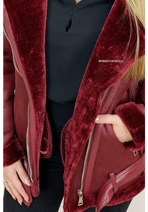 BURGUNDY - PREMIUM QUALITY LAMMY COAT