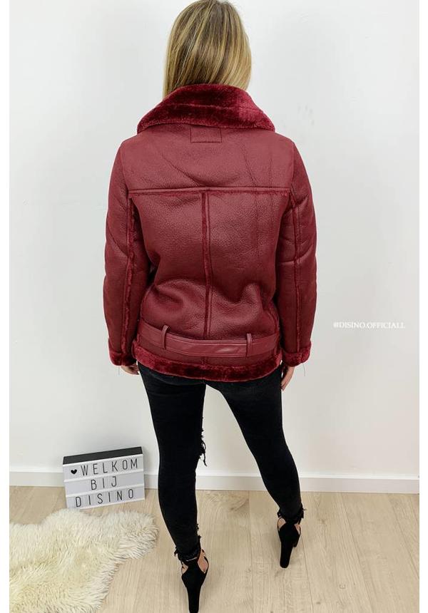 BURGUNDY - PREMIUM QUALITY LAMMY COAT