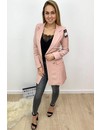 BLUSH - 'KIMMY' - GOLD BUTTON BLAZER DRESS