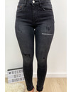 QUEEN HEARTS JEANS - BLACK - PREMIUM QUALITY MID HIGH WAIST - 621