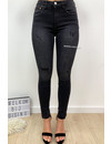 QUEEN HEARTS JEANS - BLACK - PREMIUM QUALITY MID HIGH WAIST - 621