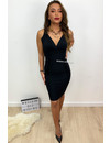 BLACK - 'LYDIA' - BANDAGE DRESS