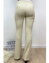 BEIGE - 'JANE' - RIBBED SUPER COMFY FLARED PANTS