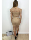 NUDE - 'VALENTINA LONGSLEEVE' - LACE PENCIL DRESS