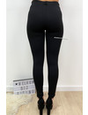 BLACK - 'KHLOE' - HIGH WAIST TREGGING PANTS WITH ZIP