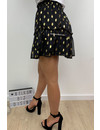 BLACK - 'FABIENNE' - GOLDEN DOT SKIRT