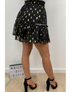 BLACK - 'FABIENNE' - GOLDEN DOT SKIRT