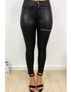 BLACK - 'ALIYAH' - SNAKE PRINT SKINNY PANTS