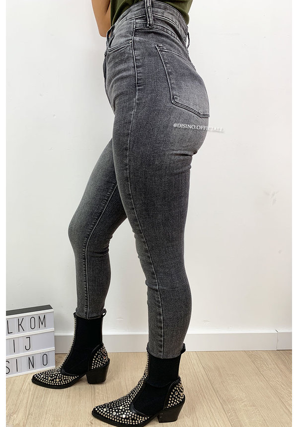 QUEEN HEARTS JEANS - GREY - PERFECT 