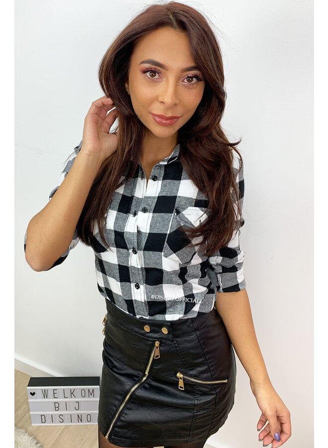 WHITE - 'LUMBERJACK BLOUSE' - GERUITEN HOUTHAKKERS BLOUSE