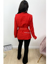 RED - 'SARA' - PREMIUM QUALITY BLAZER DRESS