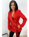 RED - 'SARA' - PREMIUM QUALITY BLAZER DRESS