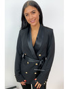 BLACK - 'SARA' - PREMIUM QUALITY BLAZER DRESS