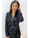 BLACK - 'SARA' - PREMIUM QUALITY BLAZER DRESS