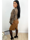 CAMEL - 'GIANA' - HIGH WAIST SUEDINE PENCIL MIDI SKIRT