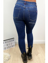 QUEEN HEARTS JEANS - DARK BLUE - PERFECT SKINNY MID WAIST - 9525