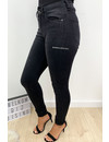 QUEEN HEARTS JEANS - DENIM BLACK - PREMIUM QUALITY MID HIGH WAIST - 712