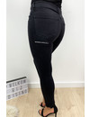 QUEEN HEARTS JEANS - DENIM BLACK - PREMIUM QUALITY MID HIGH WAIST - 712