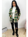 GREEN - 'SIEN' - OVERSIZED FLANNEL BLOUSE