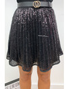 BLACK - 'RACHEL' - ALL OVER SEQUIN SKIRT