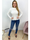 WHITE - 'EMILIE' - CUTE RUFFLE TOP