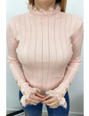 SOFT PINK - 'EMILIE' - CUTE RUFFLE TOP