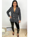 BLACK - 'CHANELLE' - TWEED BLAZER