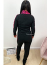 FUCHSIA - 'KELSEY' - FENDITY INSPIRED TRACKSUIT