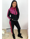 FUCHSIA - 'KELSEY' - FENDITY INSPIRED TRACKSUIT