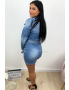 BLUE - 'DANIQUE' - SUPER STRETCH DENIM DRESS