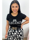 BLACK - 'ELEGANCE TEE'