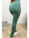 MINT GREEN - 'NOELLE' - HIGH WAIST SIDE SPLIT PANTS