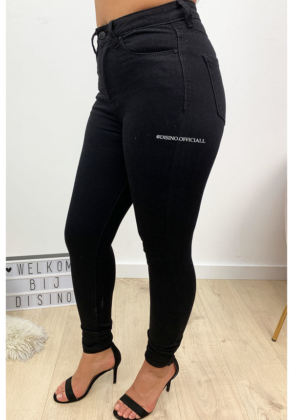 QUEEN HEARTS JEANS - BLACK - BEST HIGH WAIST SKINNY JEANS - 005