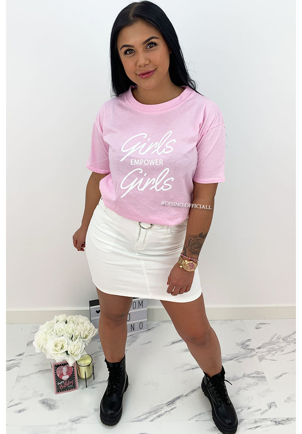 PINK - 'GIRLS EMPOWER GIRLS' - SLOGAN TEE