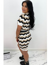 BEIGE - 'ESTELLE' - INSPIRED ZIGZAG TWO PIECE SET